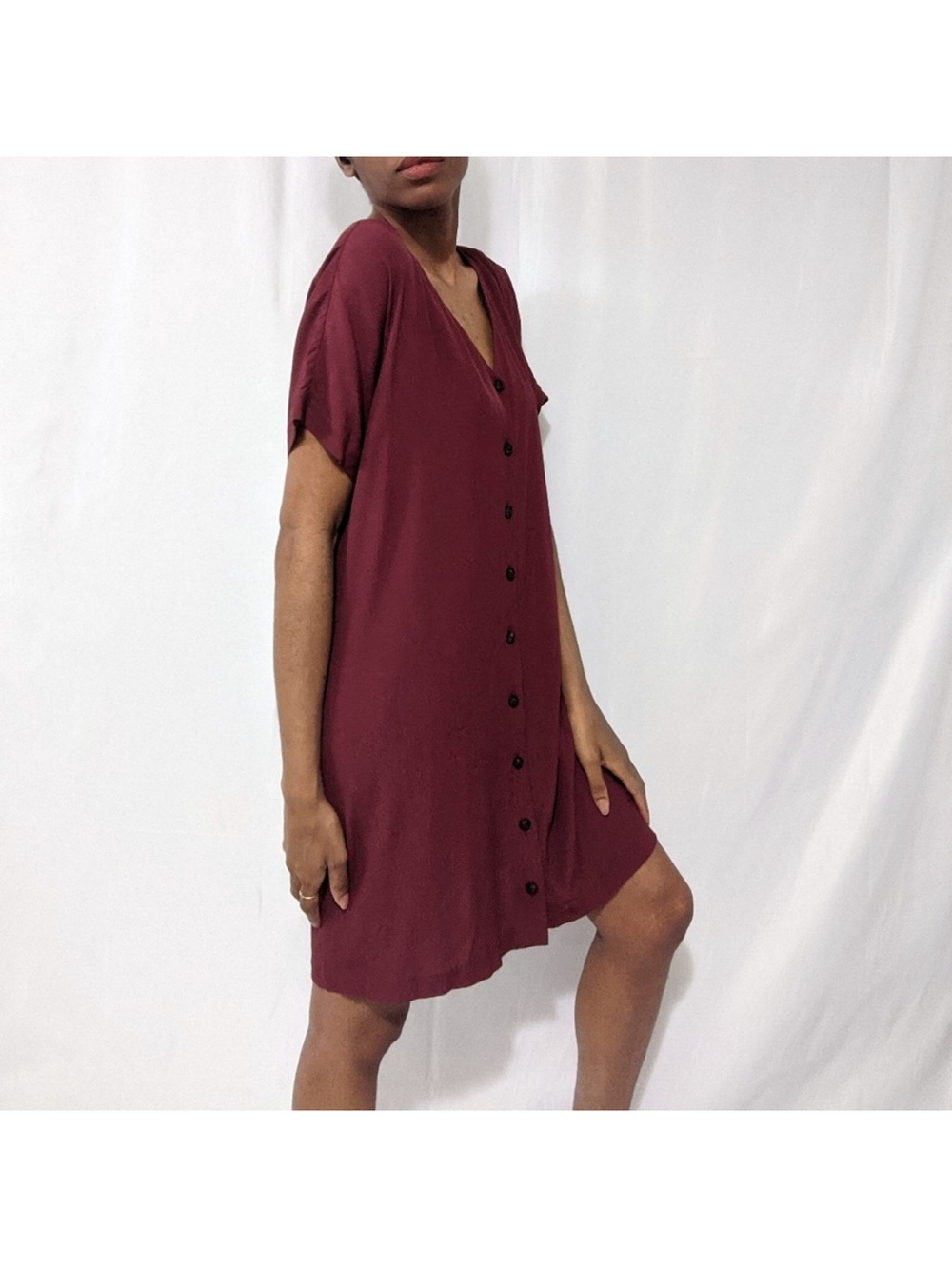 Madewell Button-Front Shift Dress